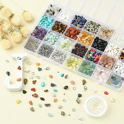 Набор для изготовления браслета из смешанных камней своими руками DIY-FS0003-38