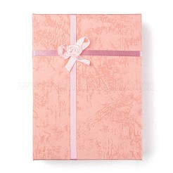 Картонные коробки для ювелирных изделий с цветком (цвет случайной доставки) и губкой внутри&nbsp;LS-CBOX-R023-4