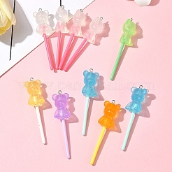 10 шт. большие подвески из светящейся полупрозрачной смолы FIND-FS0002-91A