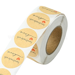 1-дюймовые рулоны наклеек ручной работы с любовными наклейками STIC-YW0001-03
