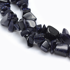 Synthetische blauen goldstone Perlen Stränge&nbsp;X-G-P332-10