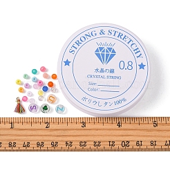 Набор для изготовления браслета с буквами и кисточками своими руками DIY-FS0003-21