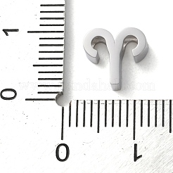 星座 304 ステンレススチール チャーム  牡羊座  8x9x3mm  穴：2mm&nbsp;LS-STAS-U038-01P-01