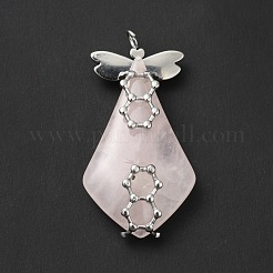 Природного розового кварца подвески G-G870-01P
