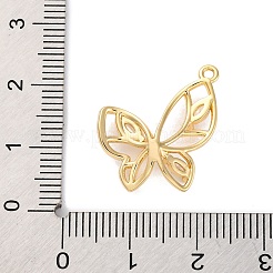 Pendentifs avec zircon cubiques à micro-pavés en laiton&nbsp;KK-U042-11G-04