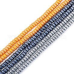 6 Stränge 3 Farben handgemachte Fimo Perlenstränge&nbsp;CLAY-TA0002-15
