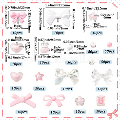 330шт 17 стиля непрозрачные и прозрачные акриловые бусины&nbsp;MACR-SC0002-26
