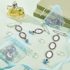 6 шт. 3 стильные броши из сплава с фотоподвесками&nbsp;DIY-CA0004-26