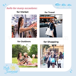 Стартовый набор для вышивки на холщовой сумке своими руками DIY-WH0386-47