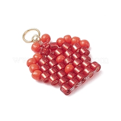 Подвески-короны из стеклянных бусинок&nbsp;PALLOY-MZ00980-04