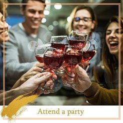 60 шт. 3 стиля акриловых подвесок для бокалов вина AJEW-CN0001-67