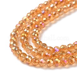 Гальванизируйте прозрачное стекло бисер нитей&nbsp;X1-GLAA-H021-01B-FR06