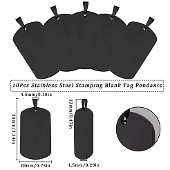 10 шт. штампованная пустая бирка из нержавеющей стали большие подвески FIND-SC0010-68