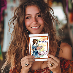 Изготовленные на заказ пластиковые прозрачные штампы из ПВХ DIY-WH0448-0668