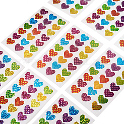 Pegatinas de plástico con forma de corazón&nbsp;DIY-TADJ0002-006A