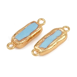 Подвески-соединители из натурального гальванизированного окрашенного хаулита&nbsp;KK-K362-14G