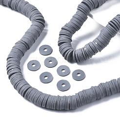 Плоские круглые бусины из глины ручной работы полимерные&nbsp;CLAY-R067-12mm-40