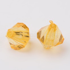 Facettierte Bicone transparente Acryl-Perlen&nbsp;DBB4mm-92