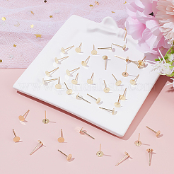 200 шт. фурнитура для сережек-гвоздиков из нержавеющей стали 304&nbsp;STAS-ME0001-48