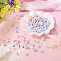 135 шт. 9-цветные антикоррозийные гальванические стеклянные бусины&nbsp;GLAA-TA0003-61