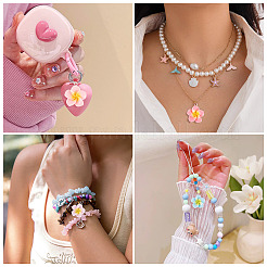 28 шт. подвески из смолы с цветами 7 цветов&nbsp;RESI-TA0004-33