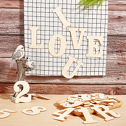 2 набор из 2 стилей китайской вишневой древесины с цифрой 0~9 и буквой a~z DIY-CN0001-23