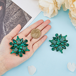 2 x Brosche mit Strass-Blume.&nbsp;JEWB-HY0001-10A