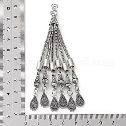Chaîne gourmette en alliage de style tibétain gland gros pendentifs&nbsp;FIND-K013-01AS-08