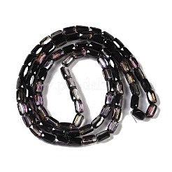 Стеклянные бусины с гальваническим покрытием  GLAA-Q101-02A-HP04