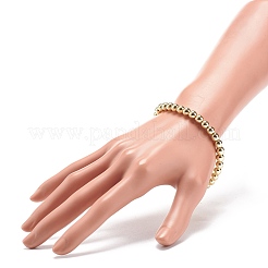 Bracelet extensible en perles rondes en hématite synthétique&nbsp;BJEW-JB08582