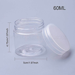 Transparente Kunststoffperlenbehälter&nbsp;LS-CON-WH0068-21
