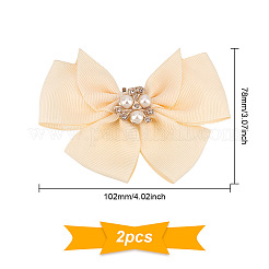 Украшения для обуви из полиэстера с бантом FIND-GO0001-52A