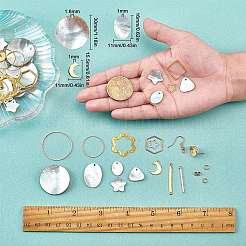 Наборы для самостоятельного изготовления сережек в геометрическом стиле DIY-SC0013-20G