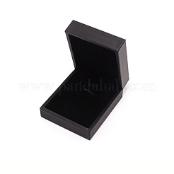 Коробка для кулона из искусственной кожи&nbsp;LBOX-WH0001-03C