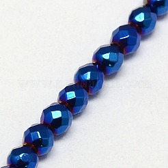 Electroplate non magnetici ematite sintetico fili di perline&nbsp;G-J169B-2mm-03