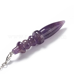 Смешанные природные и синтетические драгоценные камни остроконечные маятники биолокации AJEW-B020-06P