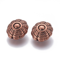 花ccbプラスチックビーズ  赤銅鉱  25x29x15mm  穴：3mm&nbsp;CCB-N002-09R