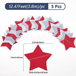 5 шт. Звездные бумажные флаги-баннеры&nbsp;DIY-SP0003-82C