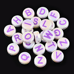 Акриловые бусины с УФ-эмалью PACR-N015-01B