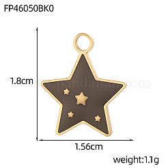 Anhänger aus Edelstahl 304&nbsp;STAS-OY012-63G