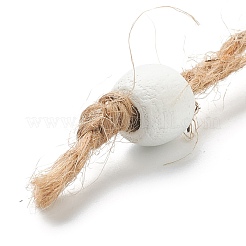 Décorations de pendentif en bois naturel sur le thème de noël&nbsp;HJEW-P010-06