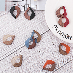 Подвески из смолы и дерева&nbsp;RESI-OL0001-08A