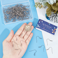 200 шт. крючки для сережек из нержавеющей стали 304&nbsp;STAS-SC0008-23