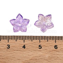 Bouchon à perle de verre transparent bicolore&nbsp;GLAA-H041-01A