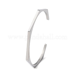 Bracciali a polsino in acciaio inossidabile 304&nbsp;BJEW-P373-01P
