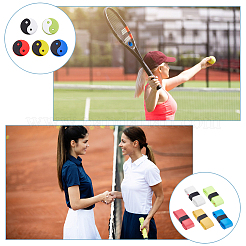 Инь Ян силиконовый демпфер для теннисной ракетки AJEW-FH0004-56