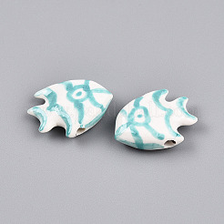 Фарфоровые бусины ручной работы&nbsp;PORC-N009-08A