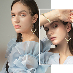 10 нить плоских круглых бусин из полимерной глины ручной работы&nbsp;CLAY-PH0001-44L