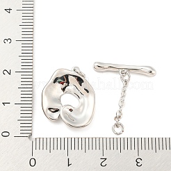 Fermagli a ginocchiera in ottone placcato a cremagliera&nbsp;KK-P243-08P