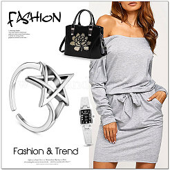 Регулируемое кольцо на палец из стерлингового серебра 925 шт. JR615A